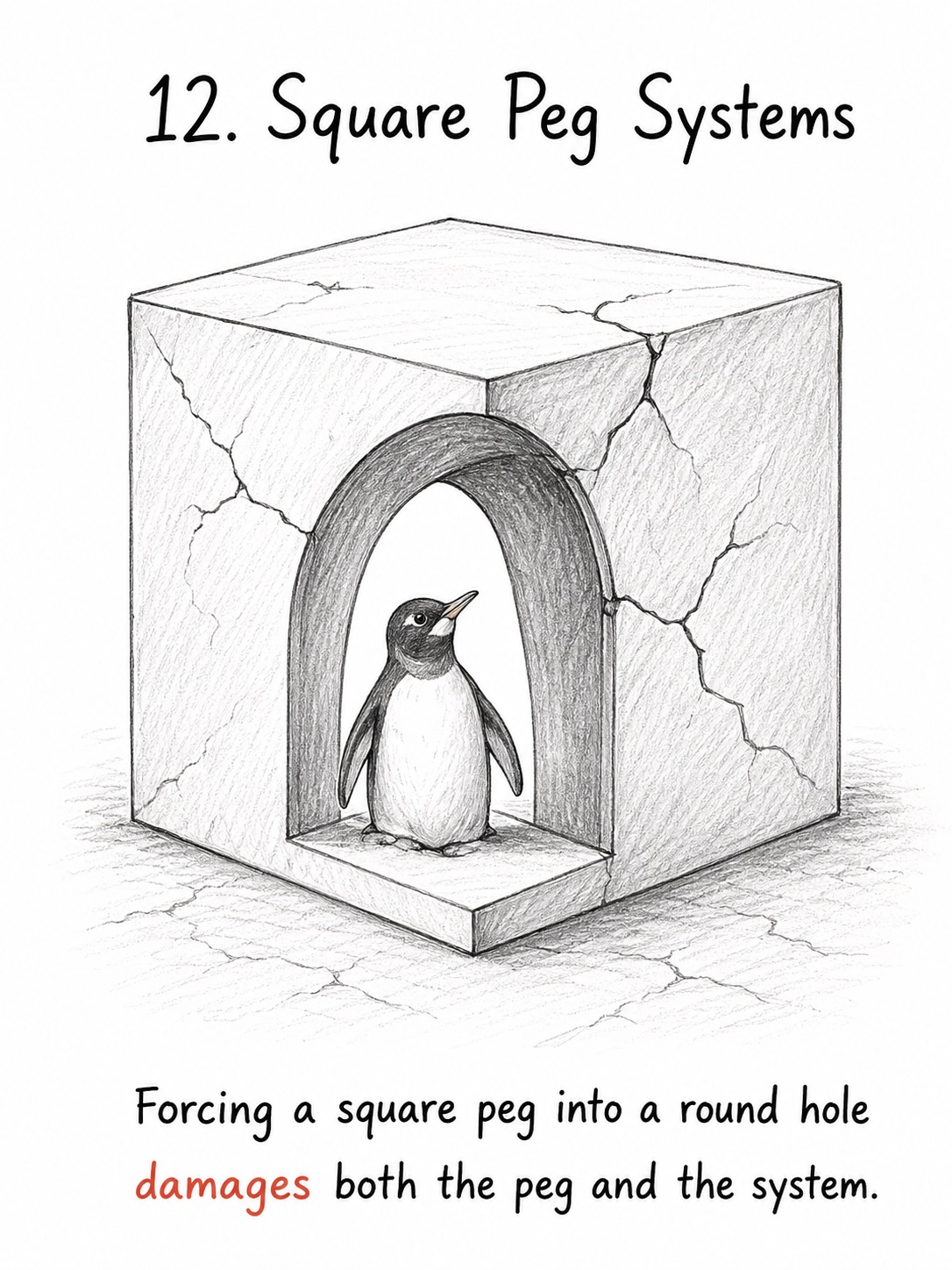 A square peg